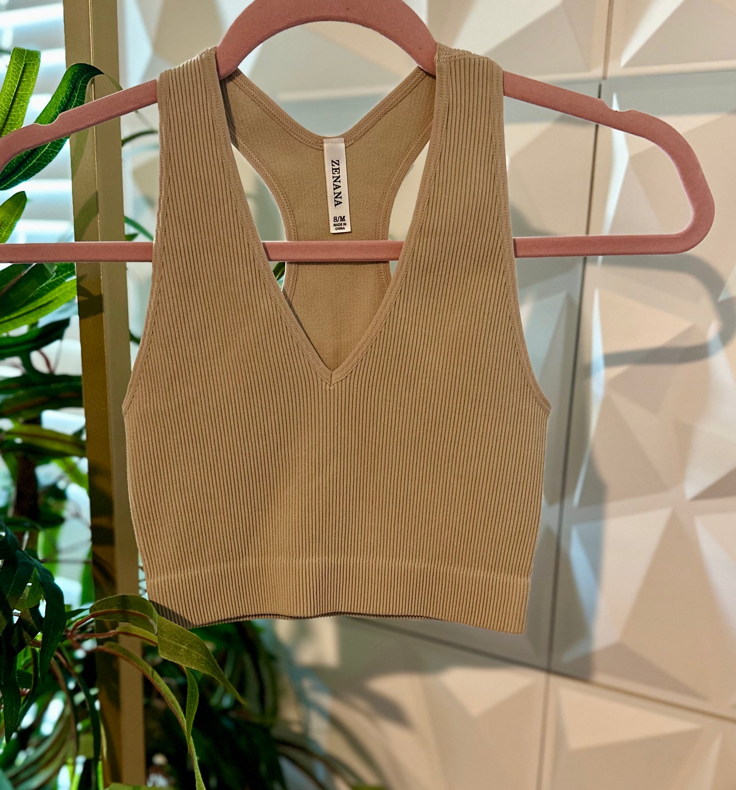 Sculpted Seamless Tank - Light Mocha