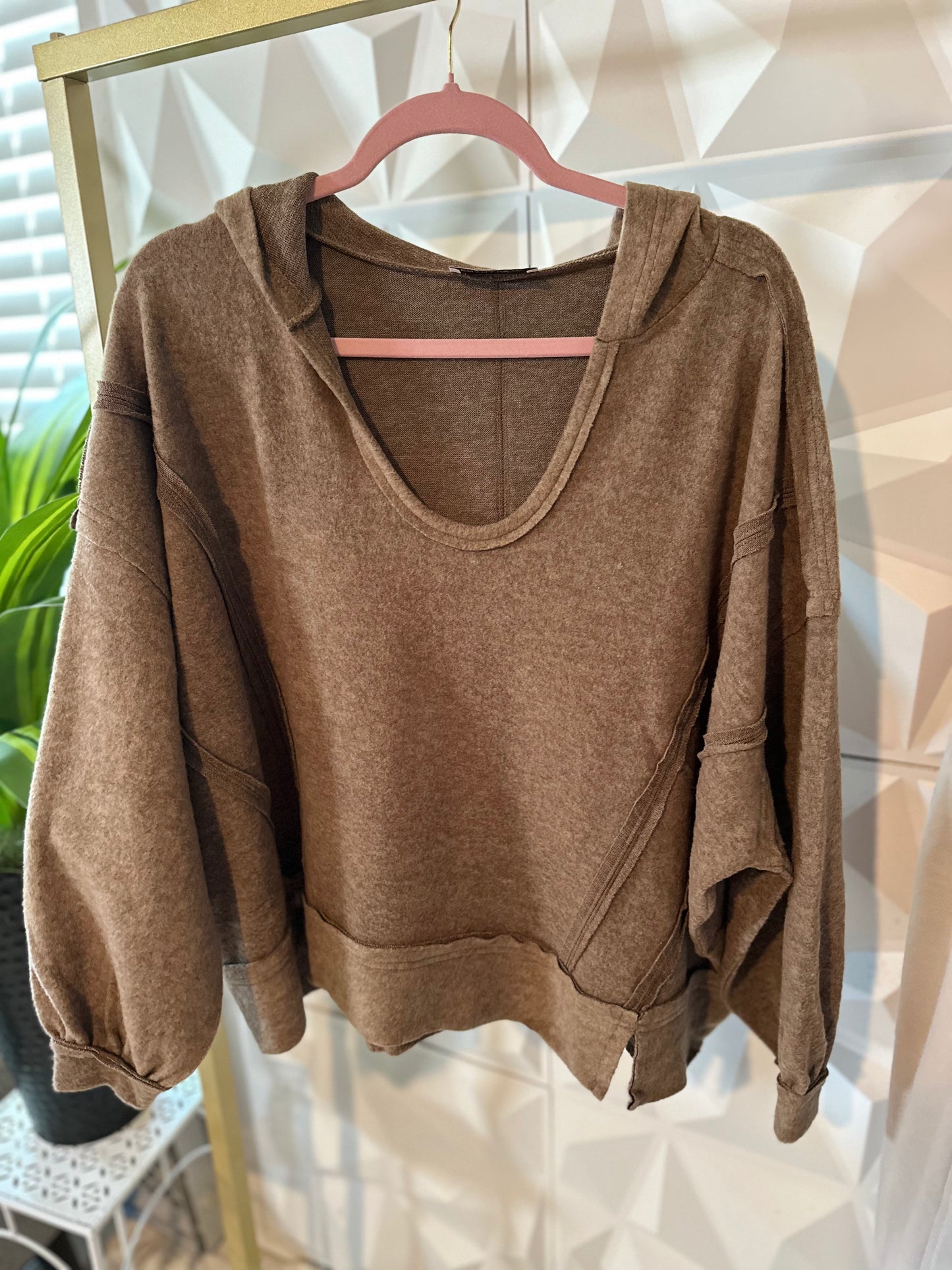 The Luxe Hacci Hoodie - Mocha