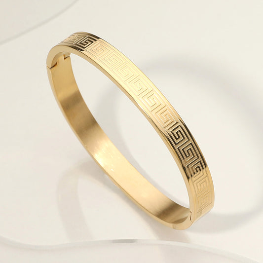 Go Girl Gold Bangle